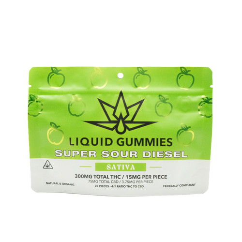 Super Sour Diesel Sativa Gummies 300mg - 20ct