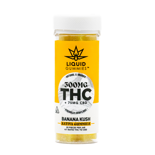 Banana Kush Sativa Gummies 300mg - 20ct