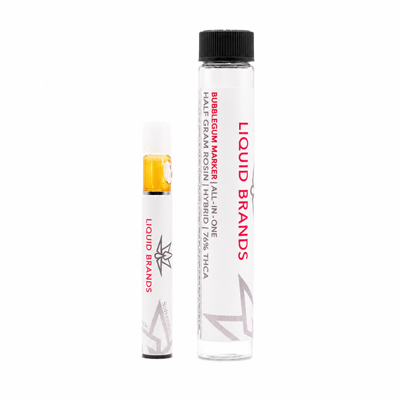 Bubblegum Marker - 0.5g Live Rosin Disposable - Hybrid