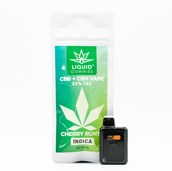 Cherry Runtz Indica Vape - 1g - CBD CBN Vape Cart