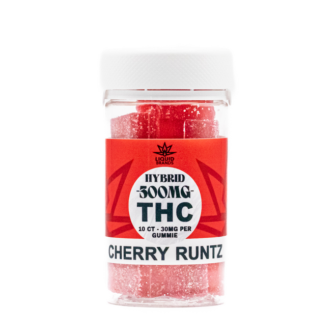 Cherry Runtz Hybrid Gummies 300mg -10ct | 30mg Per Gummy