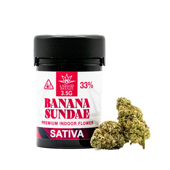 Banana Sundae Sativa Flower (33%)