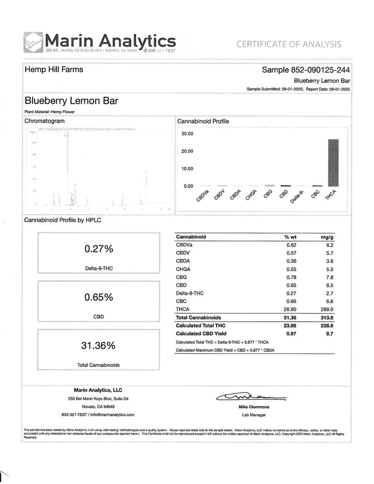 BLUEBERRY LEMON BAR PREMIUM SMALLS - 28G HYBRID