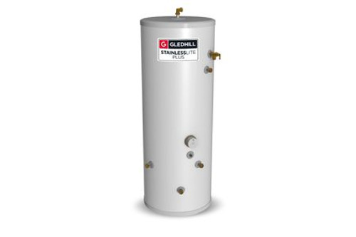 Gledhill Stainlesslite Plus Unvented Indirect 180L Hot Water Cylinder Pluin180