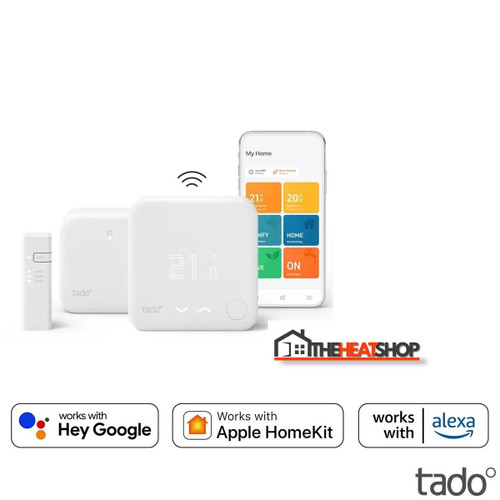 Tado Starter Kit Wireless Smart Thermostat V3+ Incl. Programmer With Hot Water Control