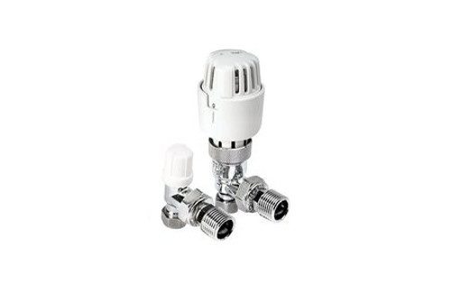 Plumbright Thermostatic Radiator Valve And Lockshield Pack 15mm Tp15Packa