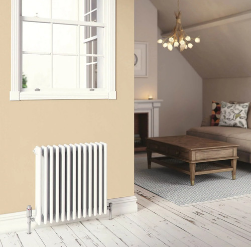 Stelrad Softline 3 Column Horizontal Radiator 600mm X 1272mm 563036