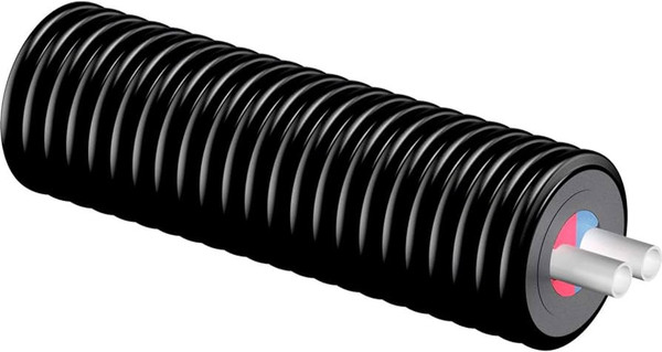 Uponor Ecoflex Thermo Twin Pre-insulated pipe 2x32/175