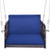 Single Person Hanging Seat with Seat and Back Cushions-Navy - Color: Navy