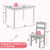 Kids 5 Pieces Table and Chair Set Wooden Children Activity Playroom Furniture Gift-White - Color: W Kids 5 Pieces Table and Chair Set Wooden Children Activity Playroom Furniture Gift-White - Color: W