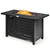 42 Inch 60 000 BTU Rectangular Propane Fire Pit Table with Waterproof Cover - Color: Black 42 Inch 60 000 BTU Rectangular Propane Fire Pit Table with Waterproof Cover - Color: Black