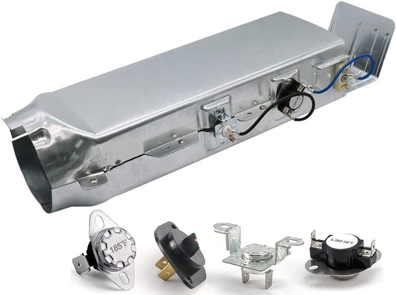 Samsung DV218AEB/XAA02 Dryer Heater Element Assembly and All Fuses