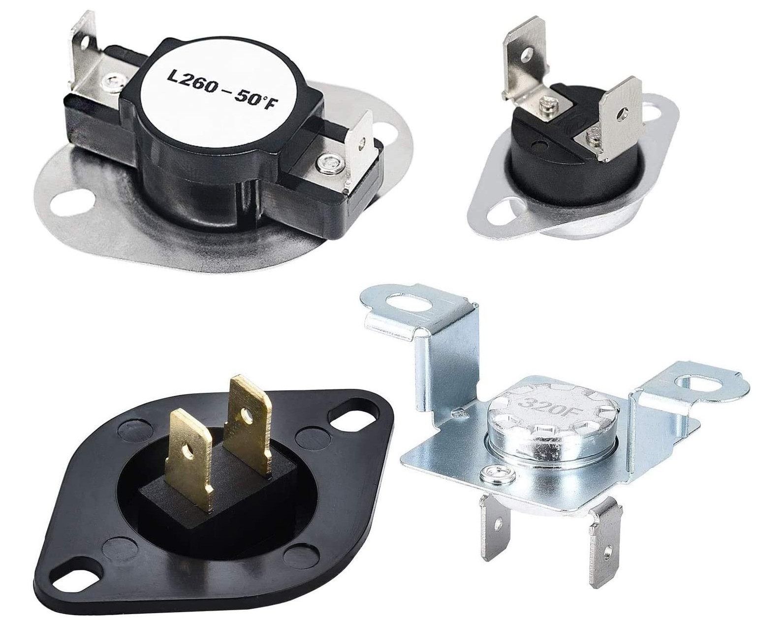 Samsung DV330AEW/XAA00 Dryer Thermostat Fuses and Thermistor