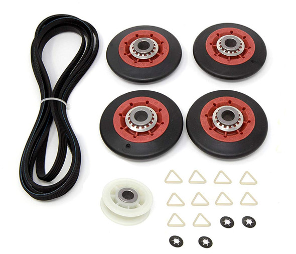 4GMEDX500YW0 Maytag Dryer Belt Pulley Roller Kit