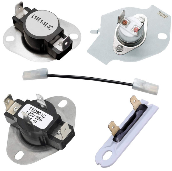11072956100 Kenmore Dryer Thermostat Fuse Thermal Cut-off Kit