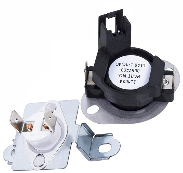 Maytag MEDE500VF0 Dryer Thermal Fuse And Thermostat