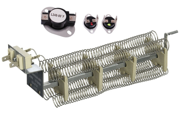 DEN204V Norge Dryer Heating Element Thermostat Thermal Fuse Kit