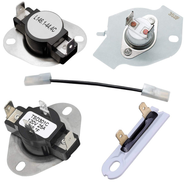 11074956300 Kenmore Dryer Thermostat Fuse Thermal Cut-off Kit
