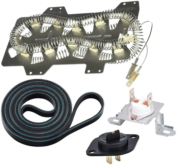 Samsung DV337AER/XAA-00 Dryer Heater Thermistor Thermal Fuse Belt