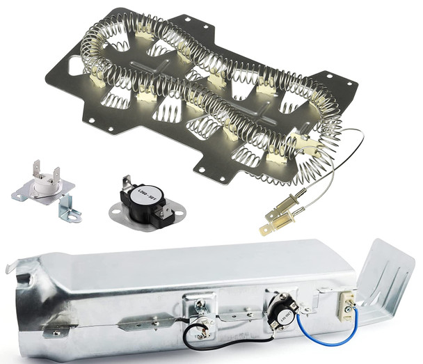 Samsung DV42H5000EW/A3-04 Dryer Heater with Spare Element and Fuses