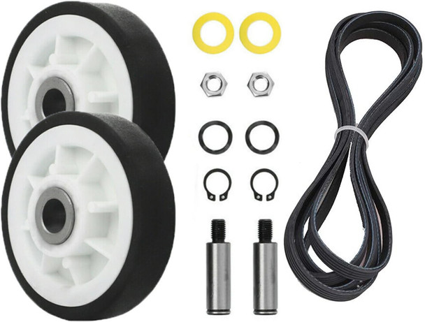 Maytag LDE9304ACL Dryer Drum Rollers Shafts And Belt