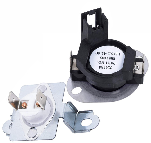 Whirlpool 7MWED6613HC1 Dryer Thermal Fuse And Thermostat