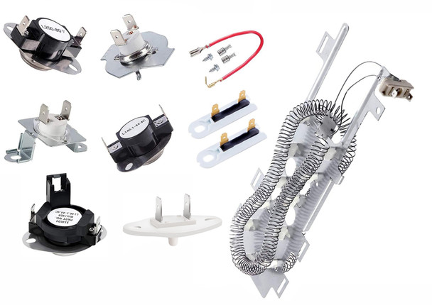 Maytag MEDB980BG0 Dryer Heater Fuses And Thermostats Kit