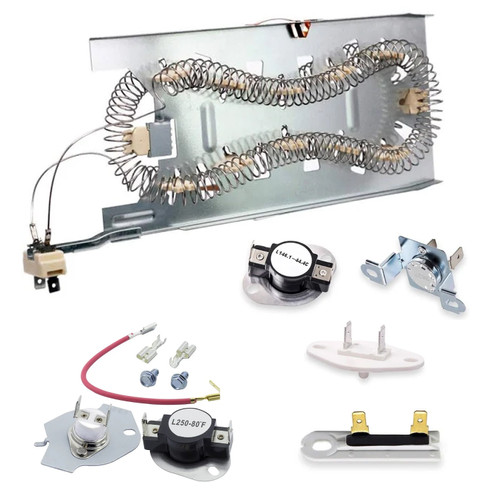 WED8300SW2 Whirlpool Heating Element Fuse Thermostat Kit