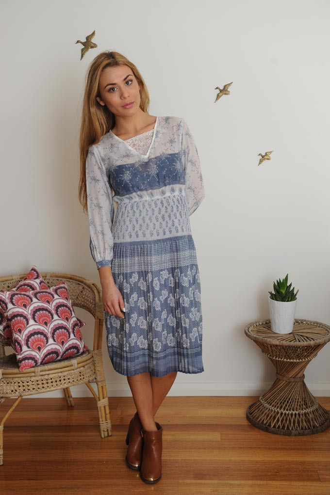 vintage cheesecloth dress