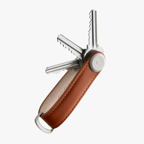 ORBIT KEY - Key Organiser - Leather - Cognac with Tan Stitching