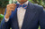 OTAA Light Blue Bow Tie with Pink Stripes