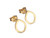 SHABANA JACOBSON - Teardrop Stud Earrings - Small - Gold