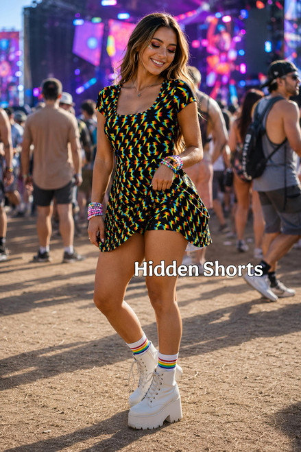 Lightning Bolt Skirt Dress