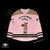 Little Miss Chill Lightweight Festival Hockey Jersey front view pink rave jersey with floral yoke