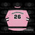 Lil Miss Headbanger Lightweight Festival Hockey Jersey - back view showing Headbanger 26 graphic