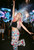 Mushroom Festival Joggers at rave with fireworks