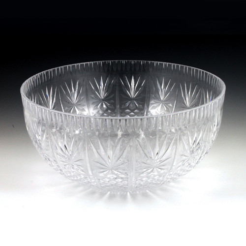  CRYSTAL ボウル 12 qt. Crystal Cut Punch Bowl (3 Piece) - Cater Supply Direct