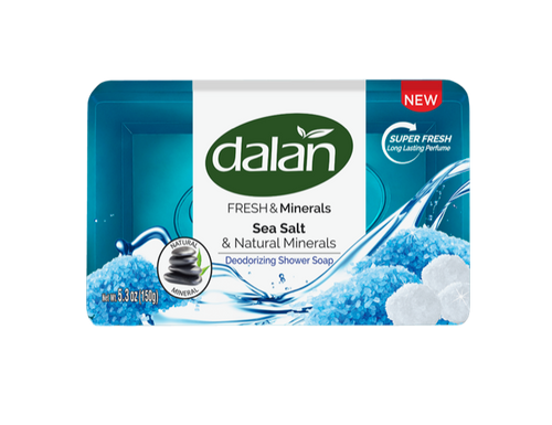 Dalan Fresh & Minerals Shower Soap, Sea Salt & Natural Minerals 150g