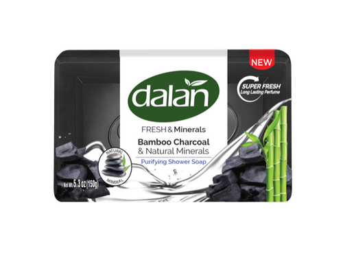 Dalan Fresh & Minerals Shower Soap, Bamboo Charcoal & Natural Minerals 150g