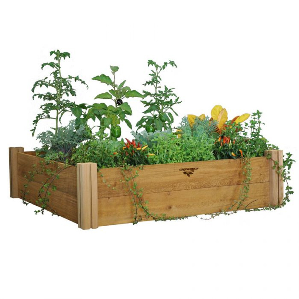 Modular Raised Garden Bed 48x48x13 Two Level Gronomics