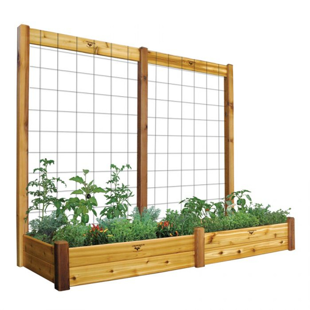 Raised Garden Bed with Trellis Kit  34x95x80 - 10"D