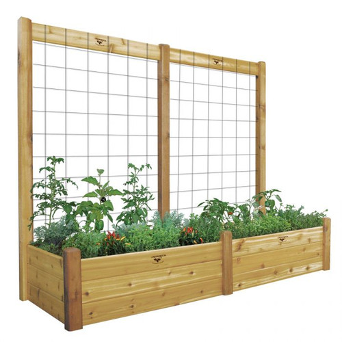 Raised Garden Bed with Trellis Kit  34x95x80 - 15"D