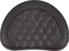 Roadsofa Sissy Bar Pad - Honeycomb - Red Stitching 051349Red