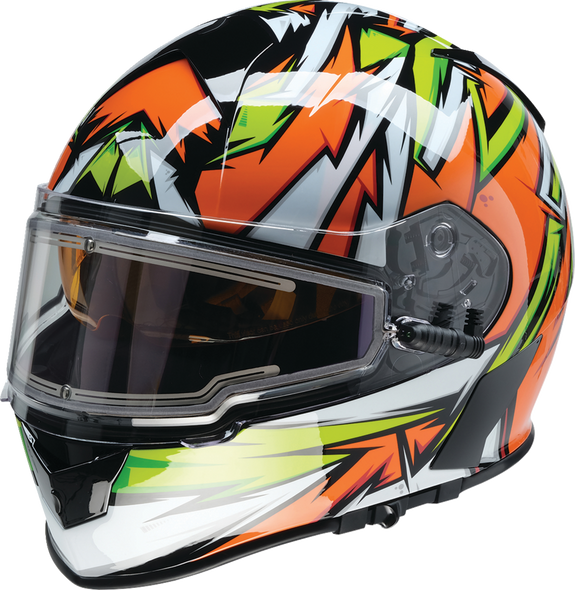 Warrant Snow Helmet - Neuron - Orange/Green - Large