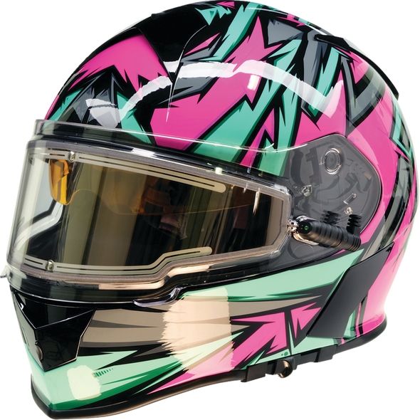 Warrant Snow Helmet - Neuron - Pink/Teal - Medium