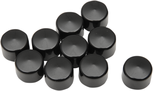 Drag Specialties Bolt Covers - Allen/Socket - 3/16" - Black - 10 Pack