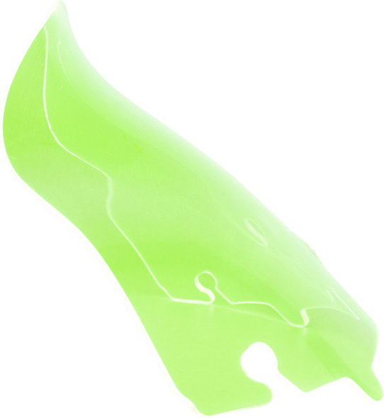 Klock Werks Kolor Flare Windshield - 6.5" - Green Ice - Flh Kww-01-0646