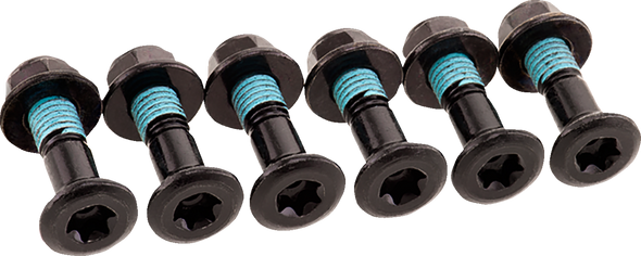 Bolt Kit - Sprocket - Double Locked - Black - 6 Pack 2008-Hs.Eubk