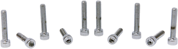 Drag Specialties Bolts - Socket-Head - Replacement - Knurled/Fine Thread - #10-32 X 3/4" - 10 Pack