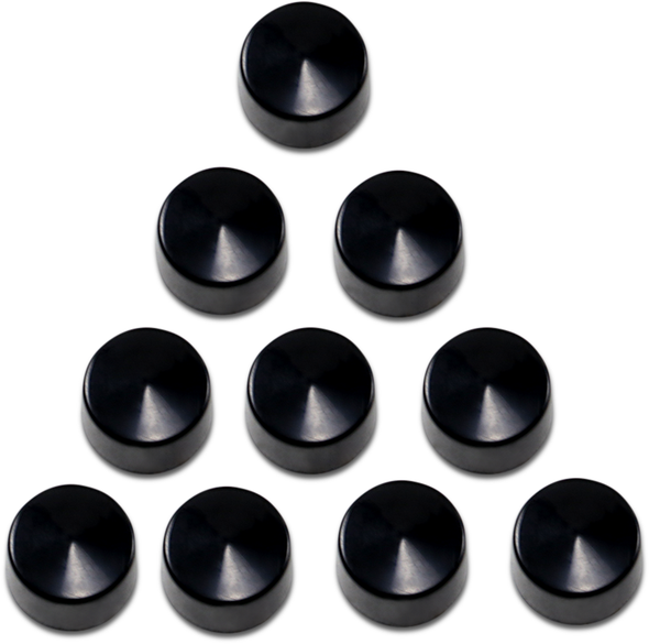 Drag Specialties Bolt Covers - Allen/Socket - 3/8" - Black - 10 Pack